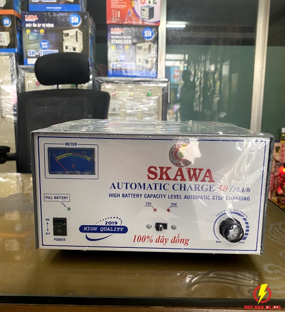 Sạc Bình 30A-12V-24V tự động SKAWA