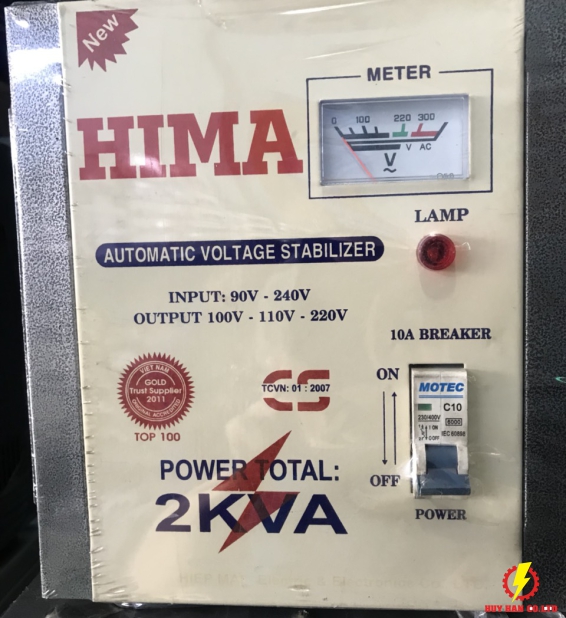 Ổn Áp 2KVA Output:100v-110v-220v HIMA