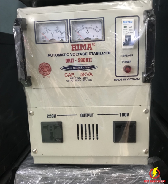 Ổn Áp DRII-5000 Output:100v-110v-220v HIMA